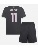 AC Milan Christian Pulisic #11 Kolmaspaita Lasten 2024-25 Lyhythihainen (+ shortsit)